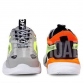 Trendy Multicoloured Grey and Orange  casual Sneaker for Mens